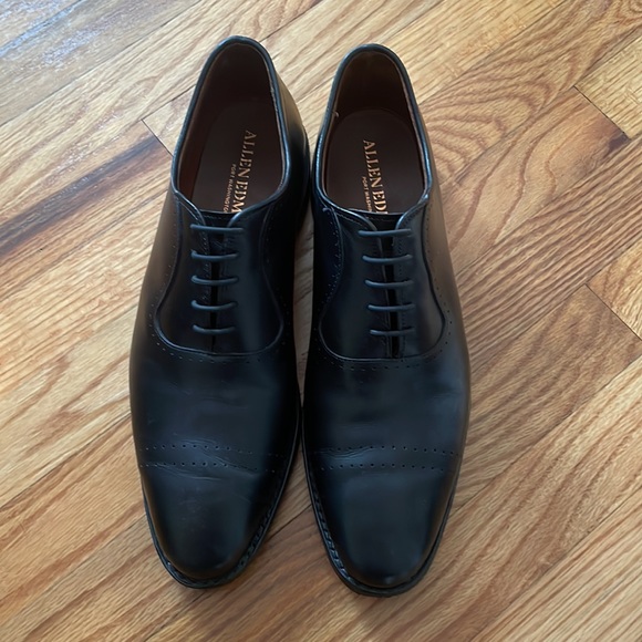 Allen Edmonds Vernon mens  black Oxfords. 10.5 D. - Picture 3 of 7